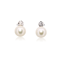 Orecchini con perle Nihama  NO1257O4FABI080 in oro 18k e diamanti naturali Donna  - NO1257O4FABI080